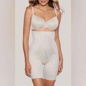 NWOT MIRACLESUIT 2569 MODERN MIRACLE LYCRA  FITSENSE HI-WAIST THIGH SLIMMER M